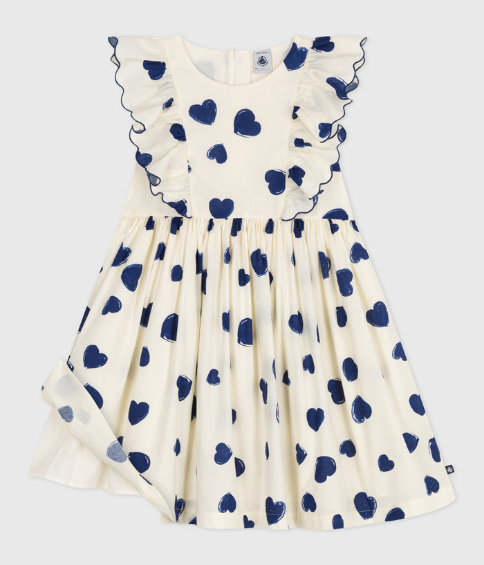 AW25 - A0E1Q 01 CREAM NAVY DRESSES FALL WINTER 2025/26 HEARTS