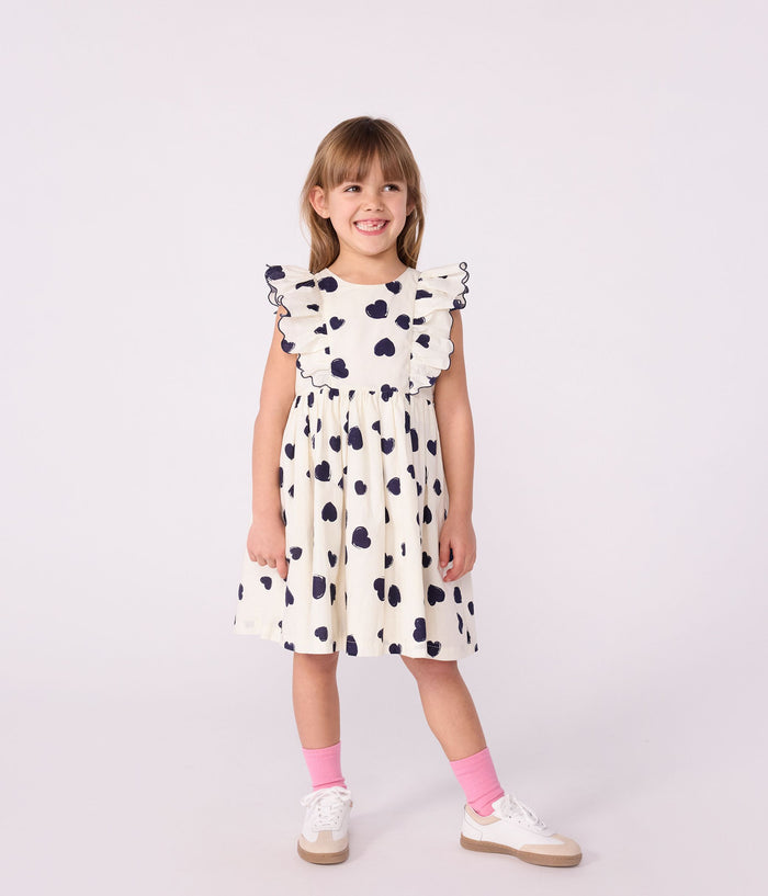 AW25 - A0E1Q 01 CREAM NAVY DRESSES FALL WINTER 2025/26 HEARTS
