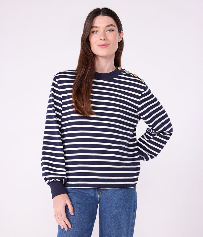 AW25 - A0E4K 02 NAVY WHITE FALL WINTER 2025/26 STRIPES TOPS