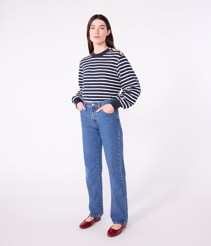 AW25 - A0E4K 02 NAVY WHITE FALL WINTER 2025/26 STRIPES TOPS