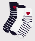 AW25 - A0E52 01 WHITE NAVY ACCESSORIES FALL WINTER 2026 GIRL NEW ARRIVAL STRIPES