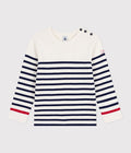 AW25 - A0E5M 01 WHITE NAVY FALL WINTER 2025/26 SAILOR STRIPES TOPS
