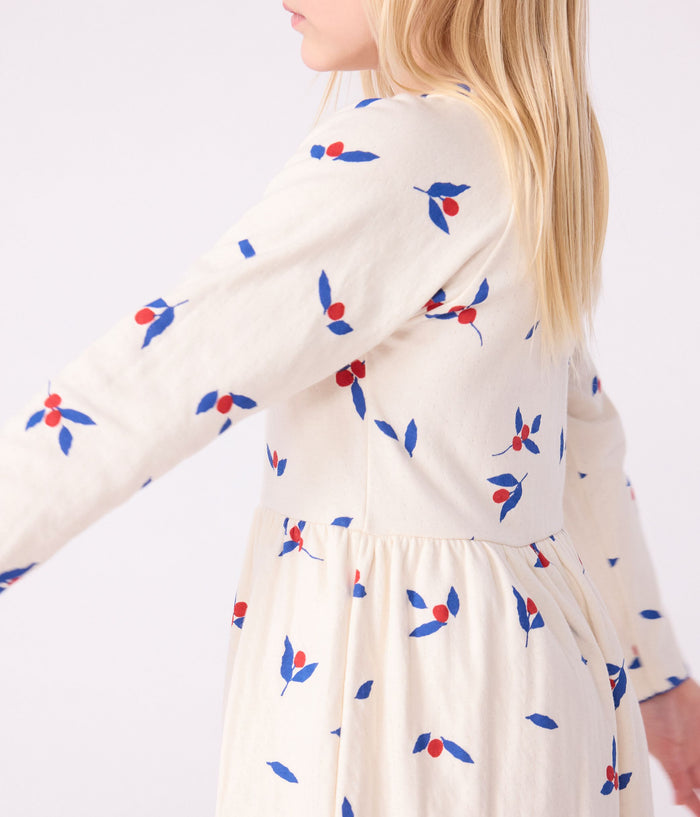 AW25 - A0E6V 01 CREAM MULTI DRESSES FALL WINTER 2025/26 LONG SLEEVES