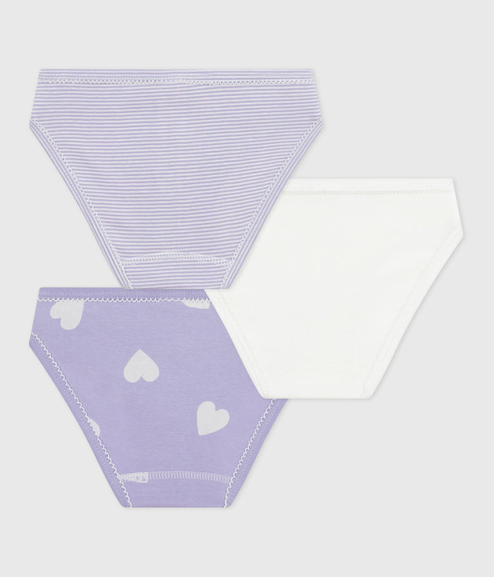 AW25 - A0E7I 00 PURPLE WHITE FALL WINTER 2025/26 HEARTS STRIPES UNDERWEARS
