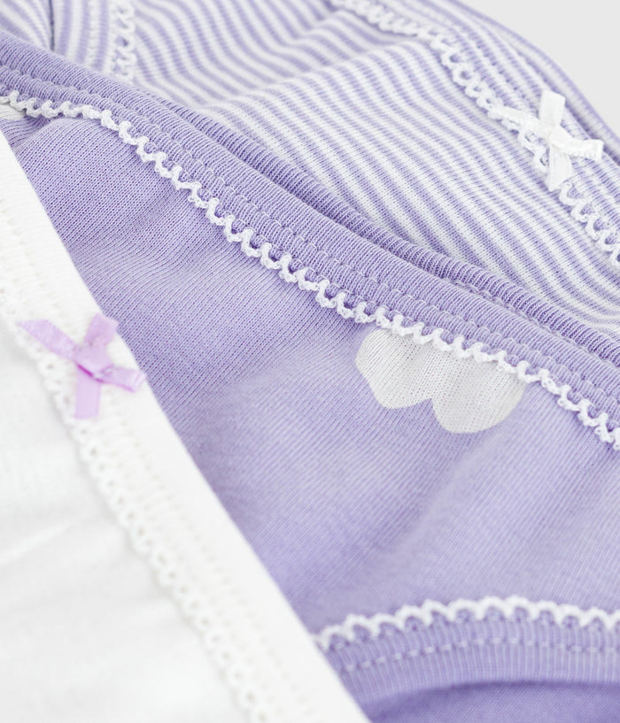 AW25 - A0E7I 00 PURPLE WHITE FALL WINTER 2025/26 HEARTS STRIPES UNDERWEARS