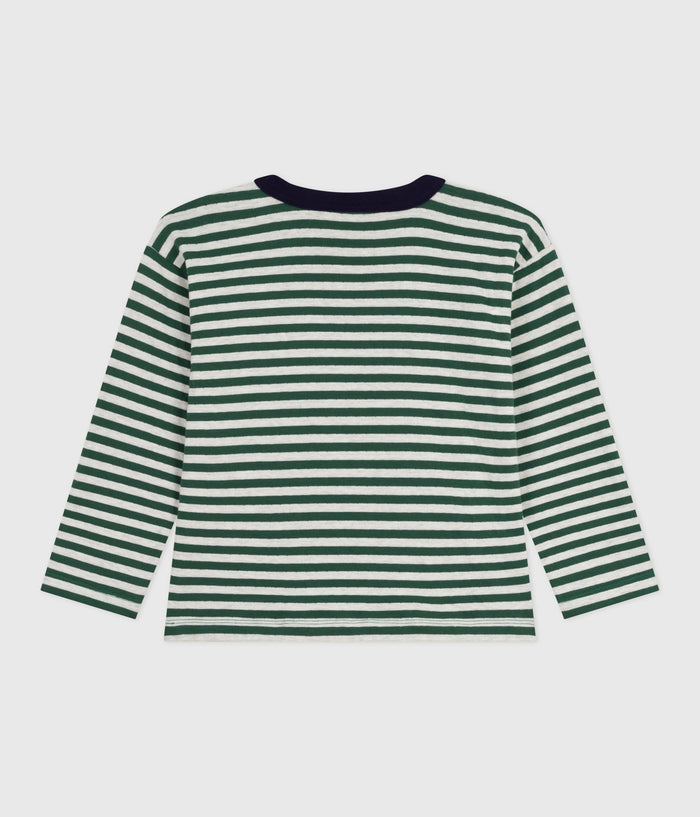 AW25 - A0E8Y 03 GREEN GREY FALL WINTER 2025/26 LONG SLEEVES STRIPES TSHIRTS