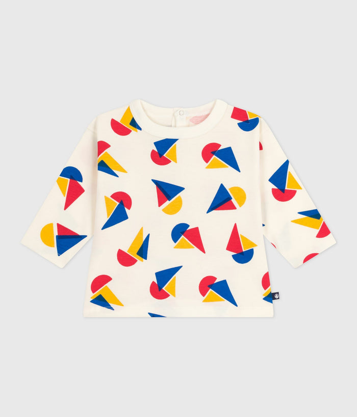 AW25 - A0E9D 01 WHITE MULTI FALL WINTER 2025/26 LONG SLEEVES SAILOR TOP