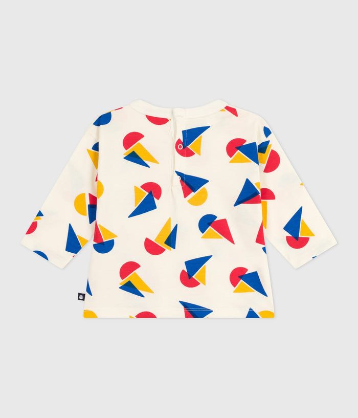 AW25 - A0E9D 01 WHITE MULTI FALL WINTER 2025/26 LONG SLEEVES SAILOR TOP