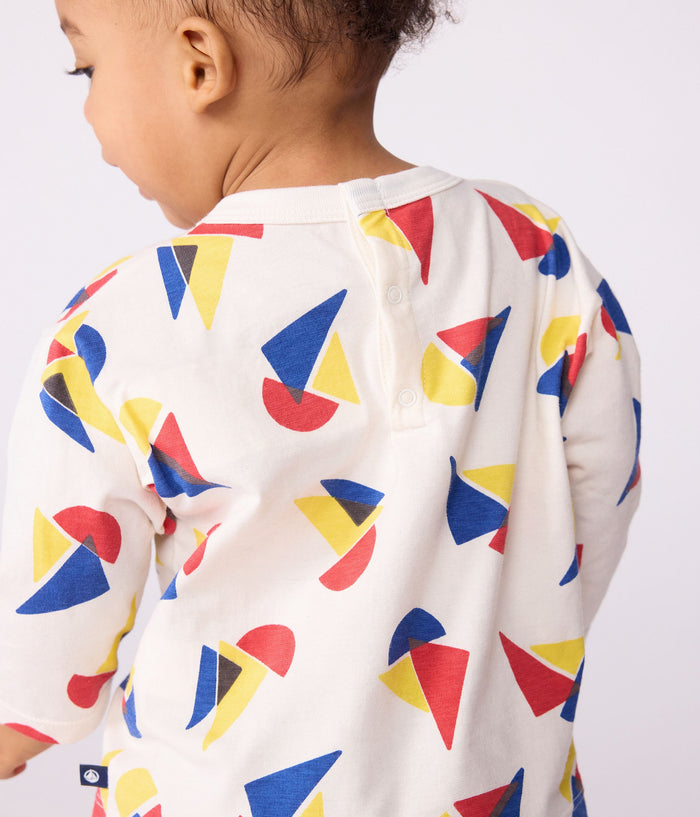 AW25 - A0E9D 01 WHITE MULTI FALL WINTER 2025/26 LONG SLEEVES SAILOR TOP