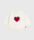 AW25 - A0EA9 01 WHITE RED FALL WINTER 2025/26 HEARTS LONG SLEEVES SWEATSHIRTS TOP