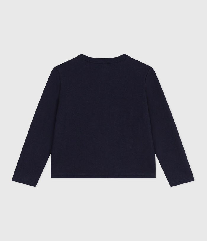 AW25 - A0EBN 01 NAVY CARDIGAN FALL WINTER 2025/26 HEARTS LONG SLEEVES