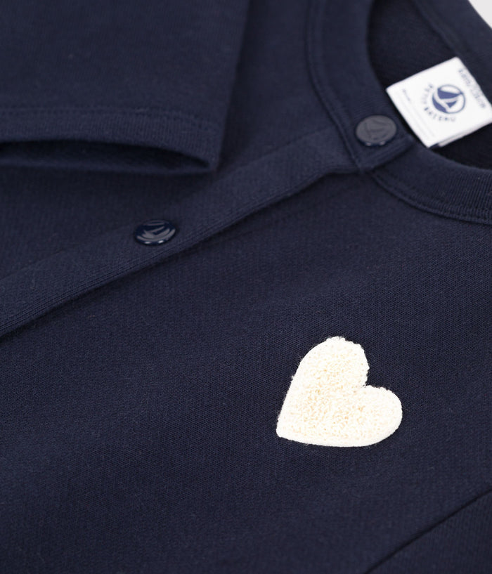 AW25 - A0EBN 01 NAVY CARDIGAN FALL WINTER 2025/26 HEARTS LONG SLEEVES