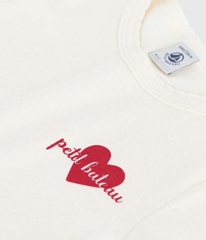 AW25 - A0EBO 02 WHITE FALL WINTER 2025/26 HEARTS T-SHIRTS