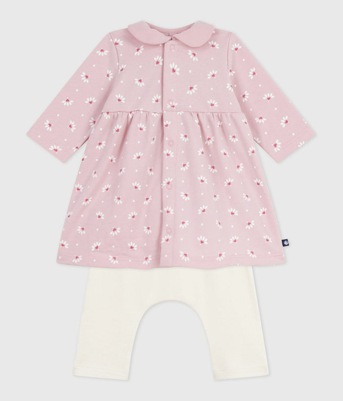 AW25 - A0EC8 01 PINK WHITE DRESSES FALL WINTER 2025/26 FLORAL NEWBORN