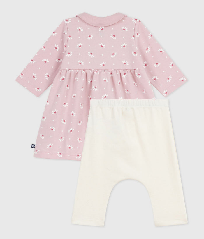 AW25 - A0EC8 01 PINK WHITE DRESSES FALL WINTER 2025/26 FLORAL NEWBORN