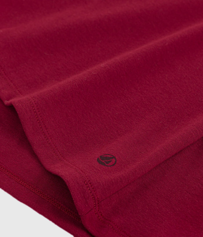 AW25 - A0EFX 01 BURGUNDY SHORT SLEEVES CREWNECK TEE FALL WINTER 2025/26