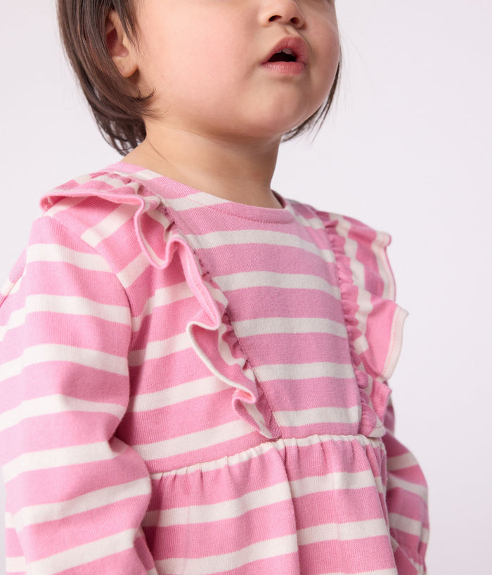 AW25 - A0EGO 01 PINK WHITE DRESSES FALL WINTER 2025/26 OUTFITS STRIPES
