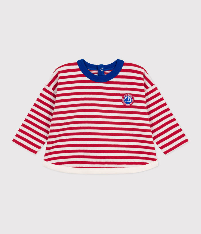 AW25 - A0EH4 01 RED WHITE FALL WINTER 2025/26 NEWBORN STRIPES TOPS