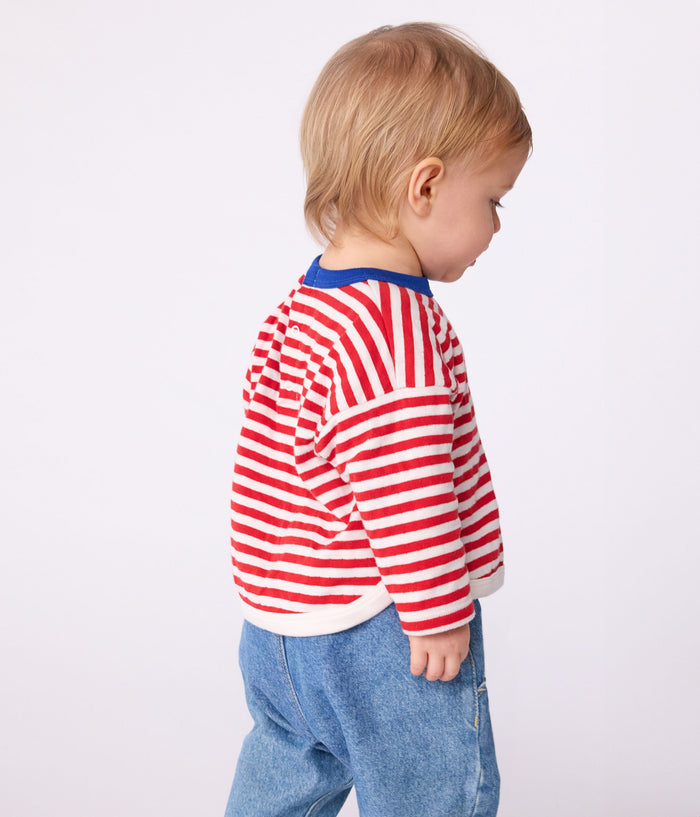 AW25 - A0EH4 01 RED WHITE FALL WINTER 2025/26 NEWBORN STRIPES TOPS