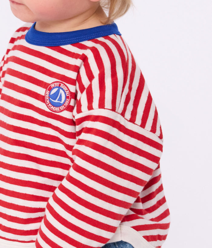 AW25 - A0EH4 01 RED WHITE FALL WINTER 2025/26 NEWBORN STRIPES TOPS