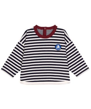 AW25 - A0EH4 02 NAVY WHITE FALL WINTER 2025/26 NEWBORN STRIPES TOPS