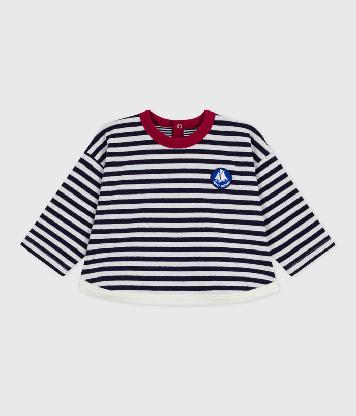 AW25 - A0EH4 02 NAVY WHITE FALL WINTER 2025/26 NEWBORN STRIPES TOPS