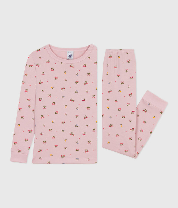 AW25 - A0EI7 PN 02 DUSTY PINK FALL WINTER 2025/26 FLORAL GIRL PAJAMAS