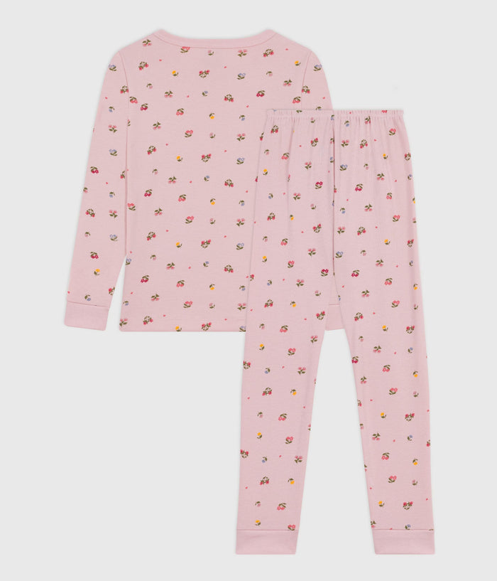 AW25 - A0EI7 PN 02 DUSTY PINK FALL WINTER 2025/26 FLORAL GIRL PAJAMAS