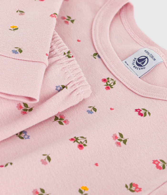 AW25 - A0EI7 PN 02 DUSTY PINK FALL WINTER 2025/26 FLORAL GIRL PAJAMAS