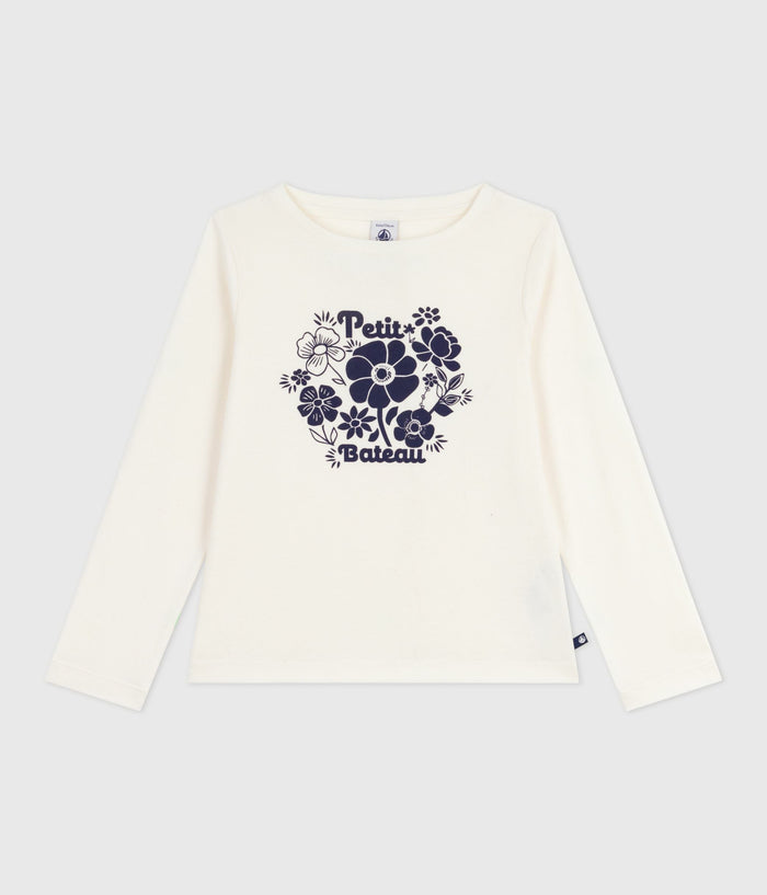 AW25 - A0ELR FL 01 WHITE FLOWER FALL WINTER 2025/26 FLORAL GIRL TOPS