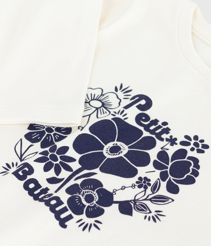 AW25 - A0ELR FL 01 WHITE FLOWER FALL WINTER 2025/26 FLORAL GIRL TOPS