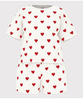 AW25-A09U0 01 WHITE RED LONG SLEEVES HEARTS HOMEWEAR