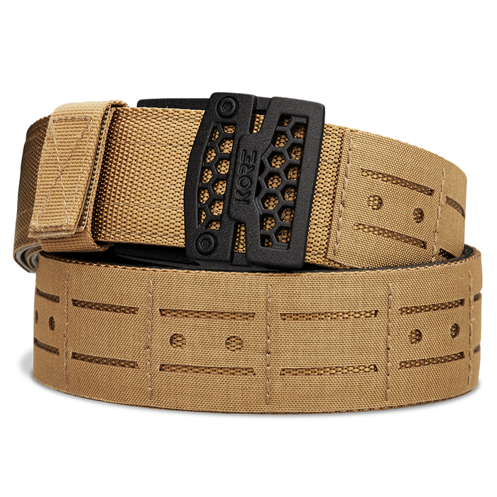 B1 Coyote Laser Cut Molle Battle Belt on a white background