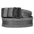 Kore Essentials Micro-Adjustable Grey 1.75" Battle Belt with a B1 Buckle on a White Background