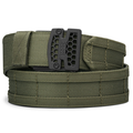 Kore Essentials Micro-Adjustable Ranger Green 1.75" Battle Belt with a B1 Buckle on a White Background