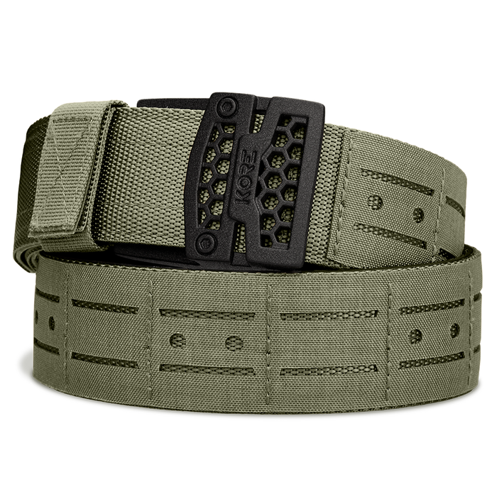 B1 Black Laser Cut Molle Battle Belt on a white background