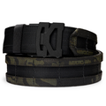 Kore Essentials Micro-Adjustable Multicam Black 1.75" Battle Belt with a B2 Buckle on a White Background