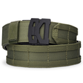 Kore Essentials Micro-Adjustable Ranger Green 1.75" Battle Belt with a B2 Buckle on a White Background