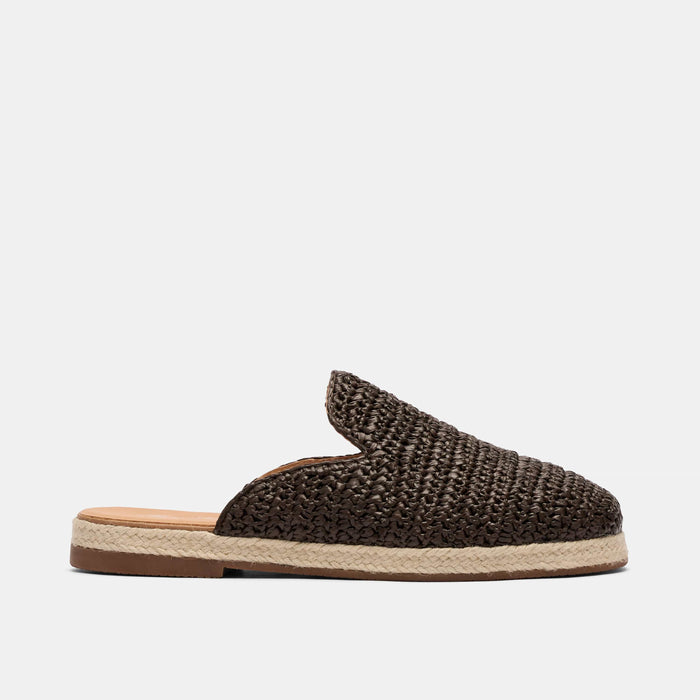 Bahia Brown Raffia Mule