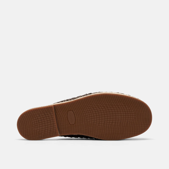 Bahia Brown Raffia Mule