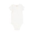 Basic Ribbed Short Sleeve Onesie - Off White