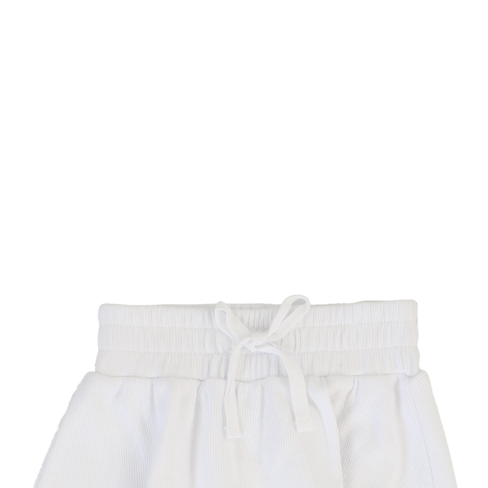 Basic Ribbed Skirt - White