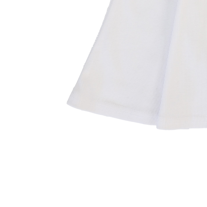 Basic Ribbed Skirt - White