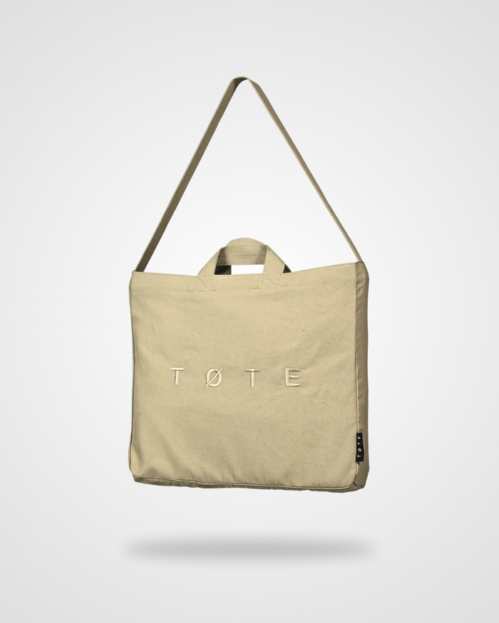 Beige TØTE Bag | Stitched