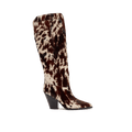 Belle Dark Horse Pony Hair Knee High Boots