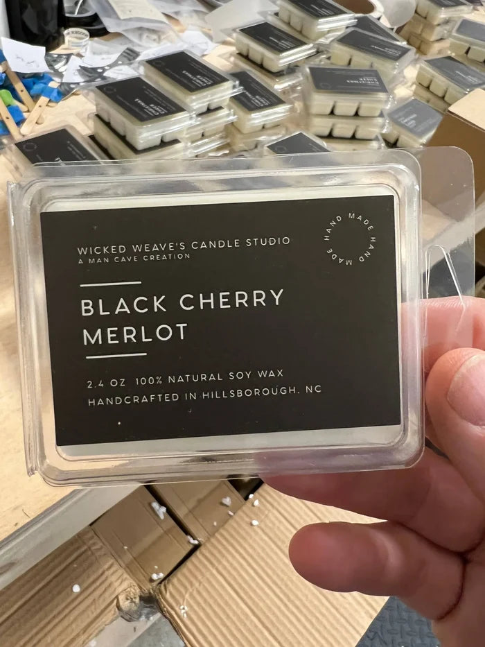 Black Cherry Merlot Soy Wax Candle (3 Size Options)