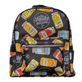 BLACK LEATHER MINI JARS BACKPACK