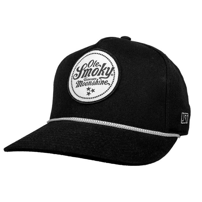 Black LOGO ROPE HAT