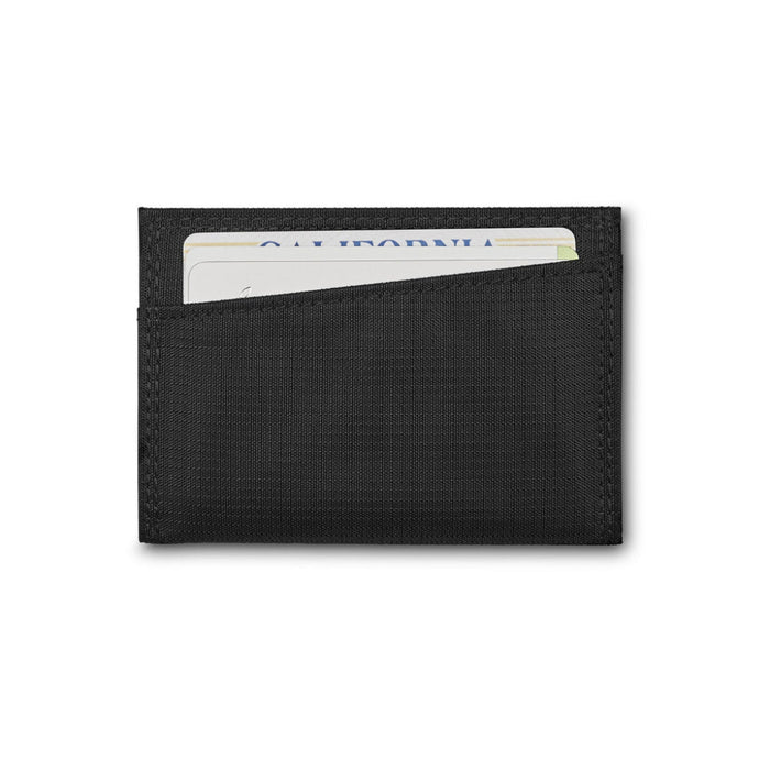 KORE Tactical Nylon Slim Wallet in Black. Quick access pull tab & RFID protected. back pocket