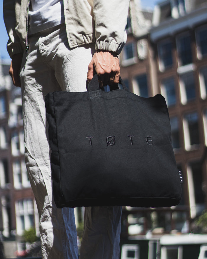 Black TØTE Bag | Stitched